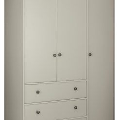 Argos Home Kensington 3Dr 3Drw Wardrobe - Soft Grey /Oak Eff