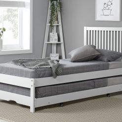 Birlea Buxton Single Bed Frame With Trundle - White