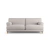 Habitat Askem Fabric 3 Seater Sofa - Natural - Ash Leg