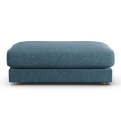 Habitat Ayr Fabric Footstool - Blue