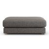 Habitat Ayr Fabric Footstool - Charcoal