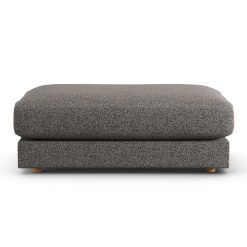 Habitat Ayr Fabric Footstool - Charcoal