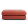 Habitat Ayr Fabric Footstool - Papaya
