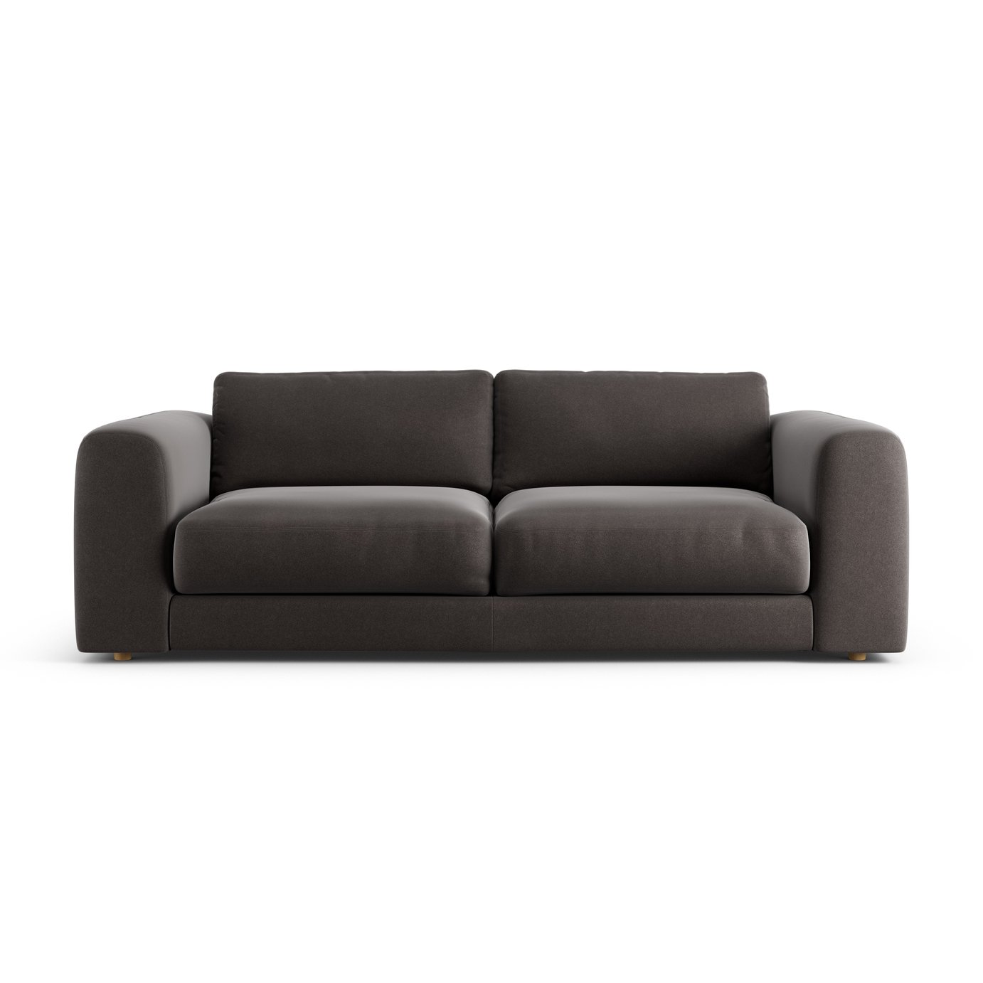 Habitat Ayr Velvet 4 Seater Sofa - Grey