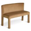 Habitat Bastian Velvet Dining Bench - Natural