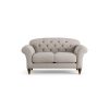 Habitat Brooker Fabric 2 Seater Sofa - Stone - Dark Leg