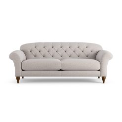 Habitat Brooker Fabric 4 Seater Sofa - Natural - Dark Leg