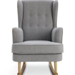 Habitat Callie Fabric Rocking Chair - Light Grey