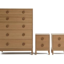 Habitat Cornelia 2 Bedside Table & 5 Drawer Chest Set - Oak
