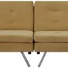 Habitat Duo Fabric 2 Seater Clic Clac Sofa Bed - Camel