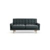 Habitat Fenner Fabric 2 Seater Sofa - Charcoal - Ash Leg