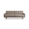 Habitat Fenner Fabric 3 Seater Sofa - Mocha - Dark Leg