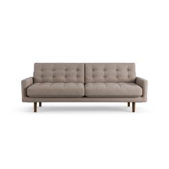 Habitat Fenner Fabric 3 Seater Sofa - Mocha - Dark Leg