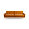 Habitat Fenner Fabric 3 Seater Sofa - Orange - Dark Leg