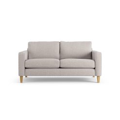 Habitat Flint Fabric 2 Seater Sofa - Natural - Ash Leg