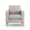 Habitat Flint Fabric Armchair - Natural- Ash Leg