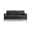 Habitat Flint Velvet 3 Seater Sofa - Slate Grey - Ash Leg