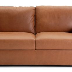 Habitat Florence Leather 3 Seater Sofa - Tan