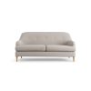 Habitat Frome Fabric 2 Seater Sofa - Stone - Ash Leg