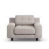 Habitat Hendricks Fabric Arm chair - Stone - Black Leg