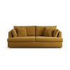 Habitat Holmfirth Fabric 3 Seater Sofa - Gold
