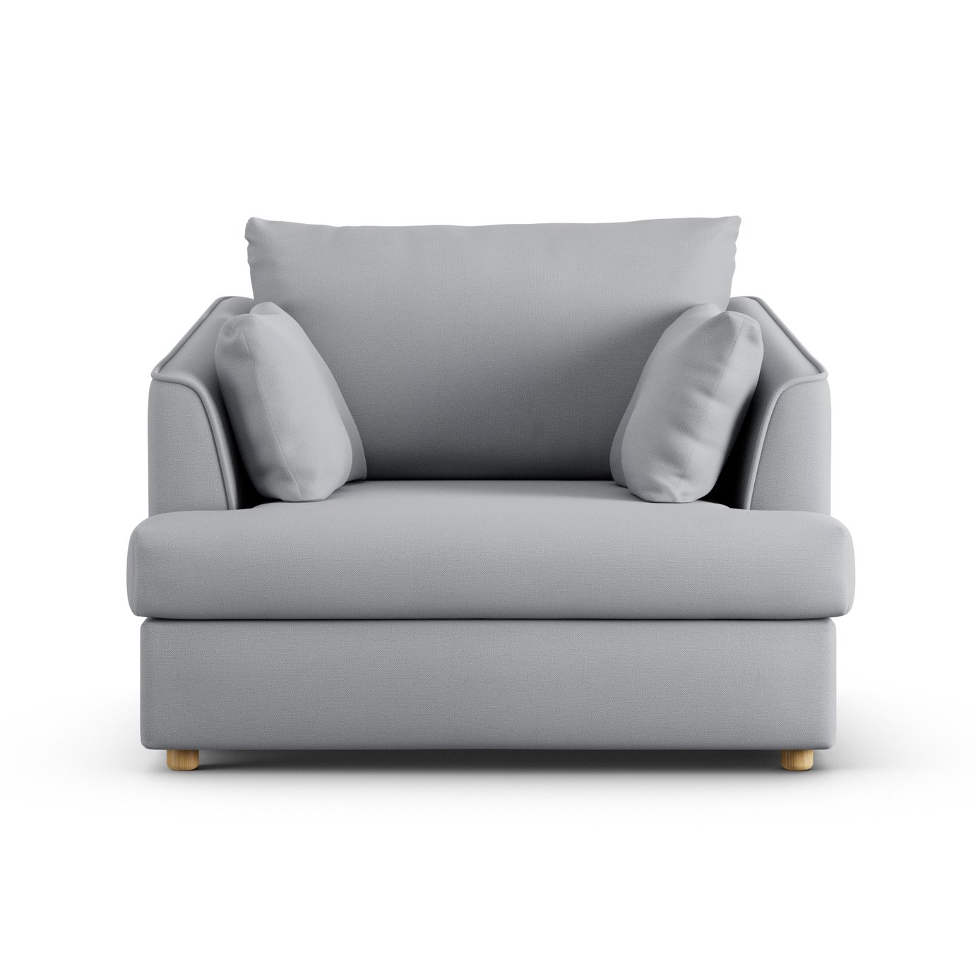 Habitat Holmfirth Fabric Cuddle Chair - Grey