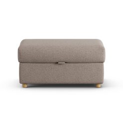Habitat Holmfirth Fabric Footstool - Mocha