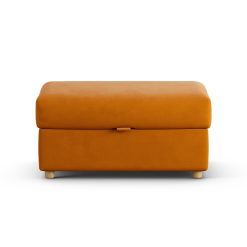 Habitat Holmfirth Fabric Footstool - Orange
