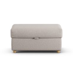 Habitat Holmfirth Fabric Footstool - Stone