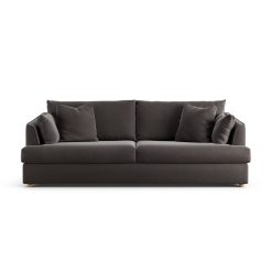 Habitat Holmfirth Velvet 4 Seater Sofa - Grey