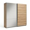 Habitat Holsted Extra Large Oak Effect & Mirror Wardrobe