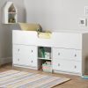 Habitat Jackson Storage Mid Sleeper Bed & Mattress - White