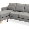 Habitat Joshua Fabric Reversible Corner Sofa - Light Grey