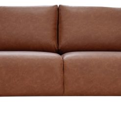 Habitat Julien Faux Leather 2 Seater Sofa - Tan