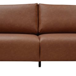 Habitat Julien Faux Leather 3 Seater Sofa - Tan