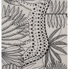 Habitat Jungle Print Black & Grey Wool Flatweave Rug