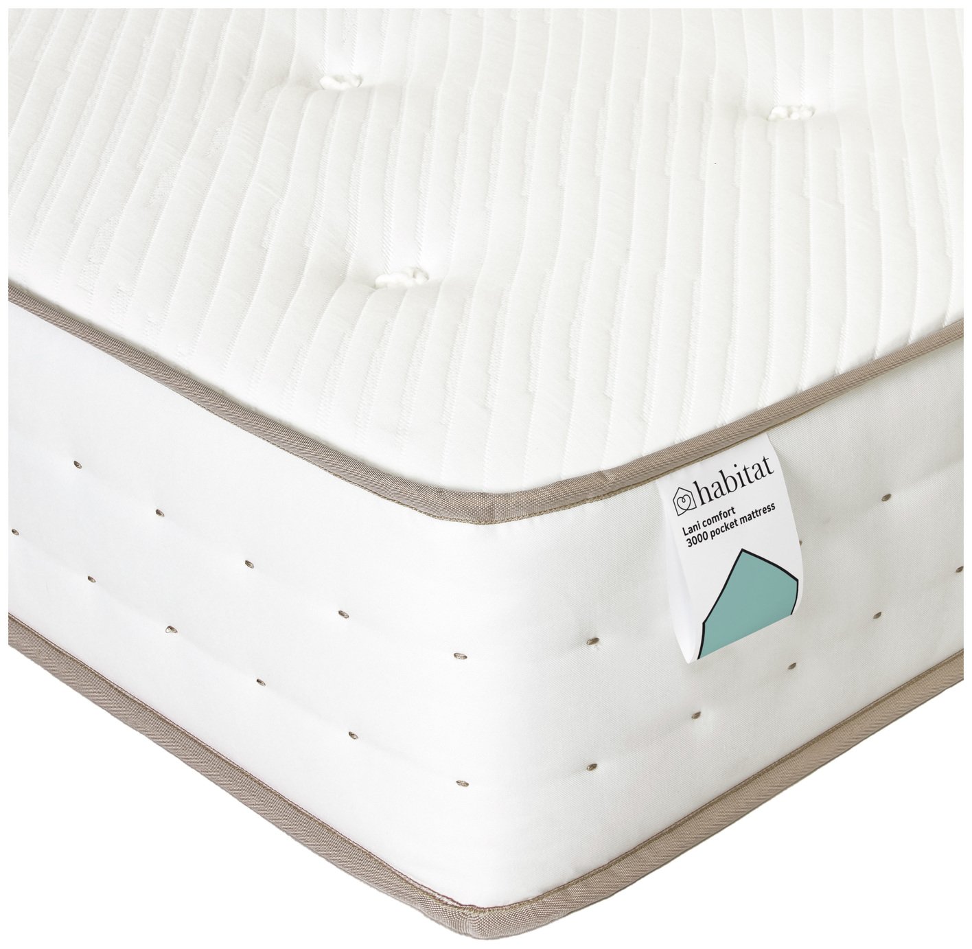 Habitat Lani Natural 3000 Pkt Comfort Mattress - Superking