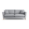 Habitat Lomond Fabric 4 Seater Sofa - Grey - Ash Leg