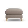 Habitat Lomond Fabric Footstool - Mocha - Ash Leg