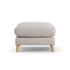 Habitat Lomond Fabric Footstool - Natural - Ash Leg