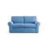 Habitat Molton Velvet 2 Seater Sofa - Sky Blue
