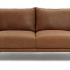 Habitat Moore Leather 2 Seater Sofa - Tan