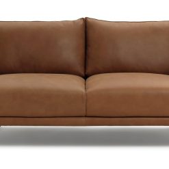 Habitat Moore Leather 2 Seater Sofa - Tan