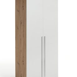 Habitat Munich 2 Door Wardrobe - White & Oak Effect