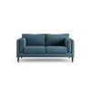 Habitat Newington Fabric 2 Seater Sofa - Blue - Dark Leg