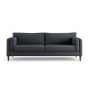 Habitat Newington Fabric 4 Seater Sofa - Charcoal - Dark Leg