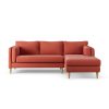 Habitat Newington Right Hand Corner Sofa - Papaya -Ash Leg