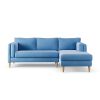Habitat Newington Right Hand Corner Sofa - Sky Blue -Ash Leg