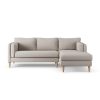 Habitat Newington Right Hand Corner Sofa - Stone - Ash Leg
