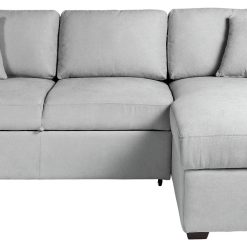 Habitat Reagan Right Hand Storage Chaise Sofa Bed - Grey